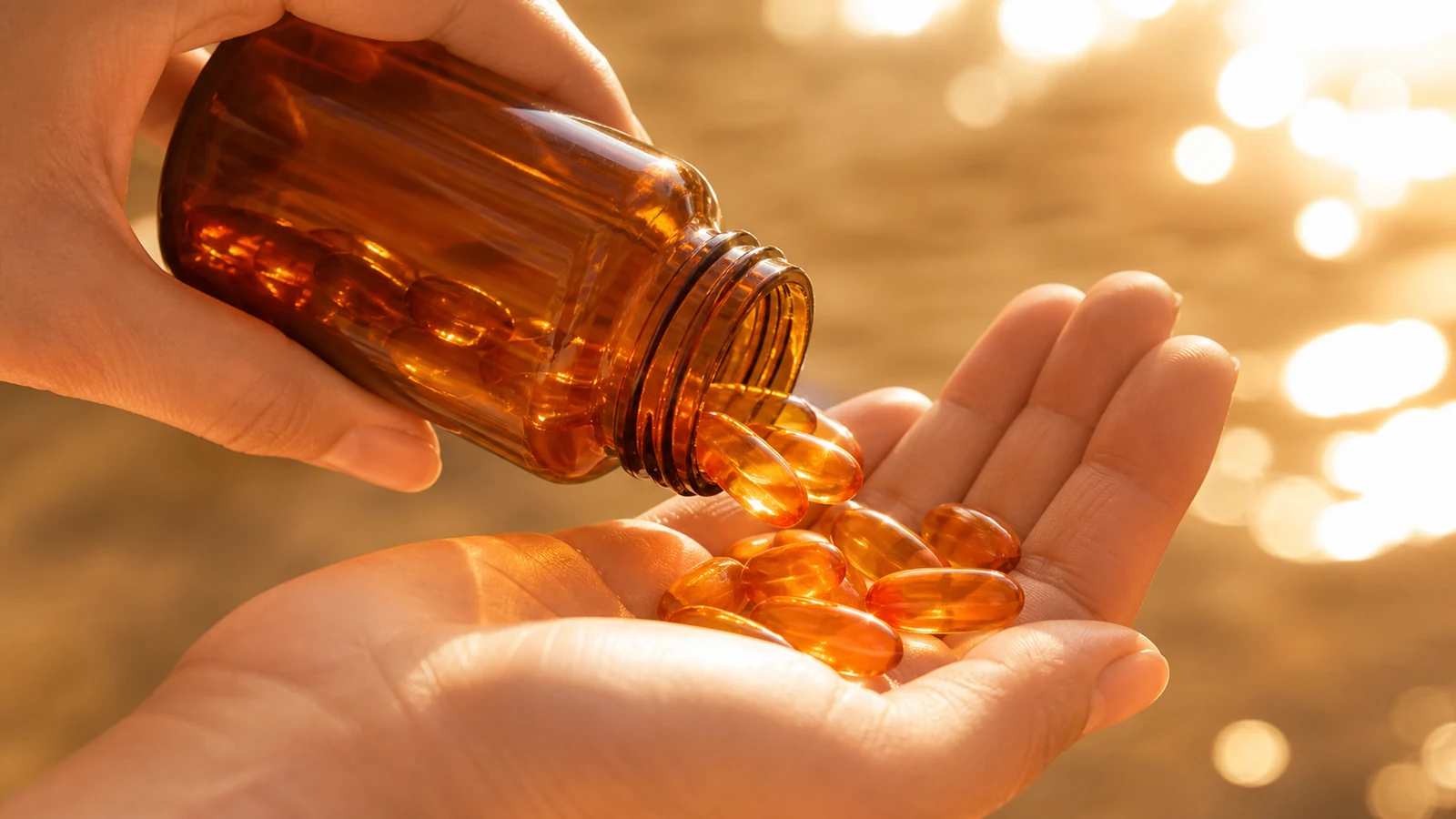 Gélules pour un teint hâlé, effet bronzage